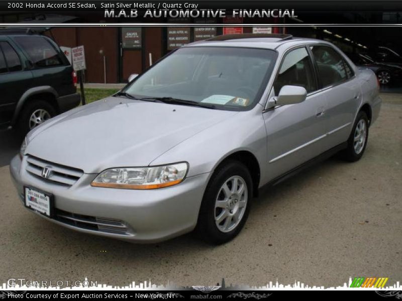 Satin Silver Metallic / Quartz Gray 2002 Honda Accord SE Sedan