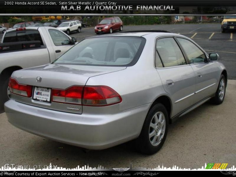 Satin Silver Metallic / Quartz Gray 2002 Honda Accord SE Sedan