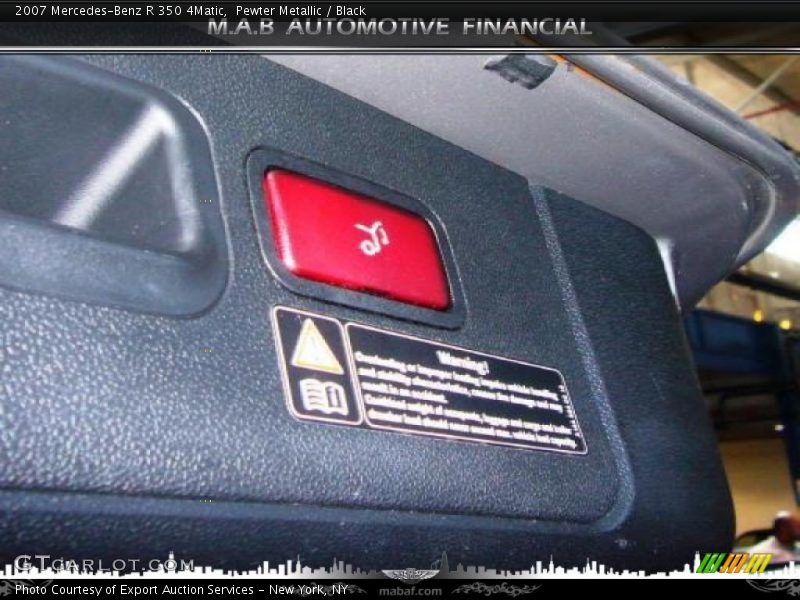 Pewter Metallic / Black 2007 Mercedes-Benz R 350 4Matic