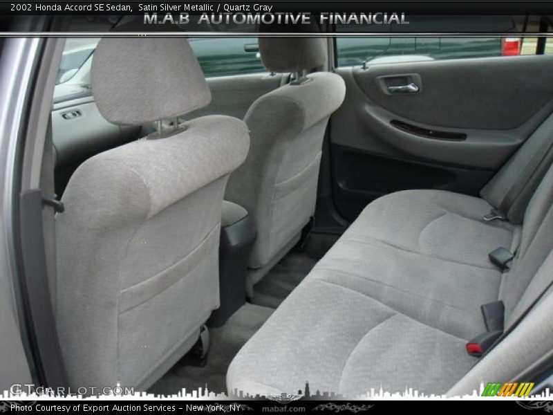 Satin Silver Metallic / Quartz Gray 2002 Honda Accord SE Sedan