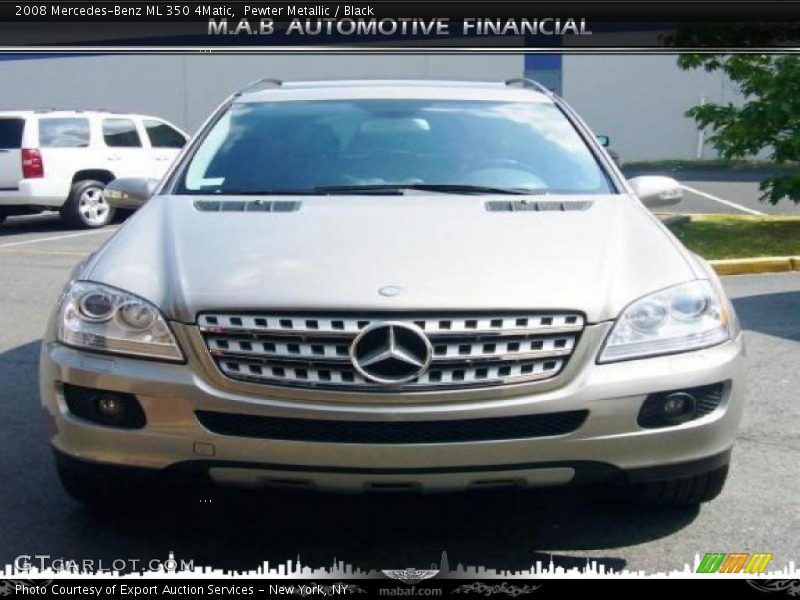 Pewter Metallic / Black 2008 Mercedes-Benz ML 350 4Matic