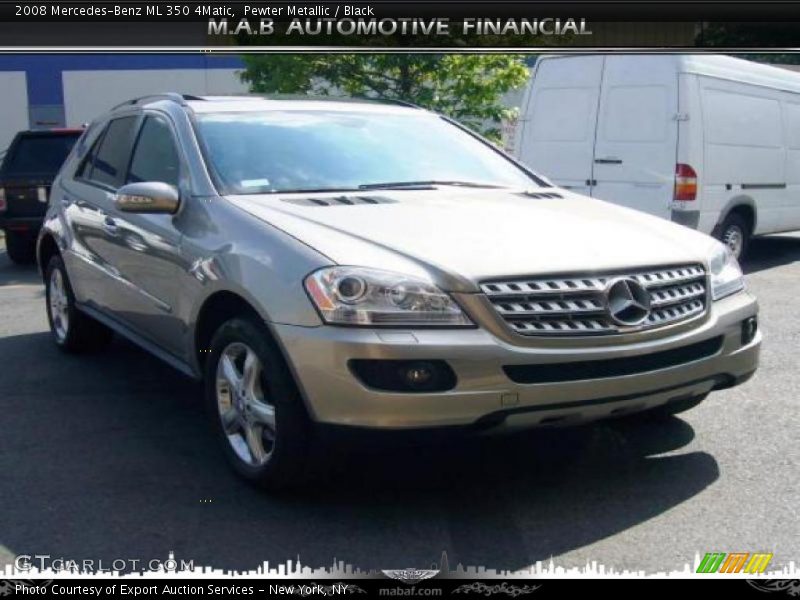 Pewter Metallic / Black 2008 Mercedes-Benz ML 350 4Matic