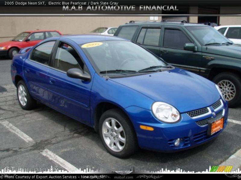 Electric Blue Pearlcoat / Dark Slate Gray 2005 Dodge Neon SXT