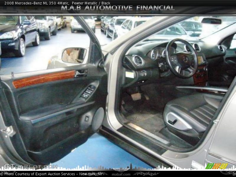 Pewter Metallic / Black 2008 Mercedes-Benz ML 350 4Matic