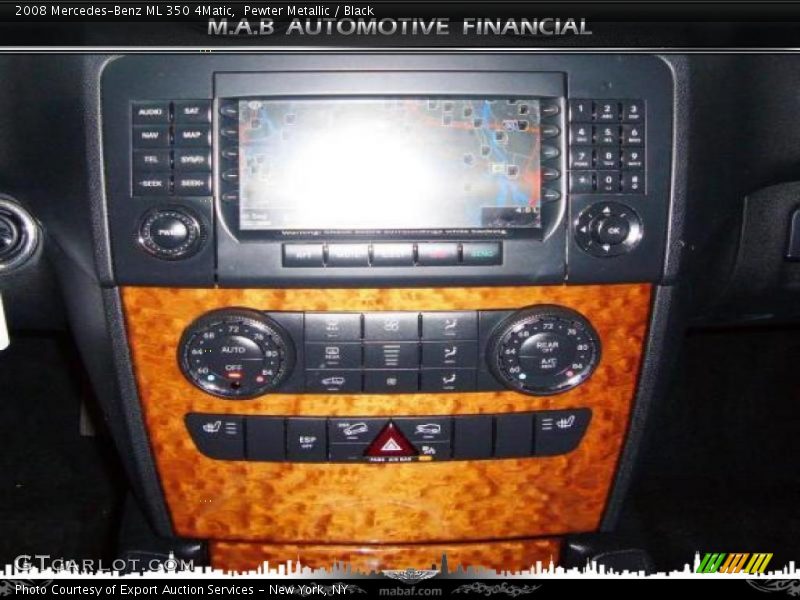 Pewter Metallic / Black 2008 Mercedes-Benz ML 350 4Matic