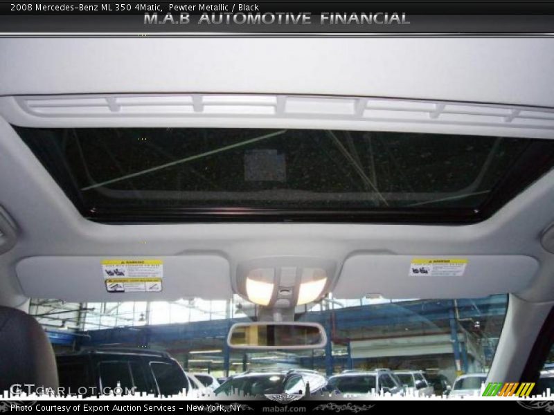 Pewter Metallic / Black 2008 Mercedes-Benz ML 350 4Matic