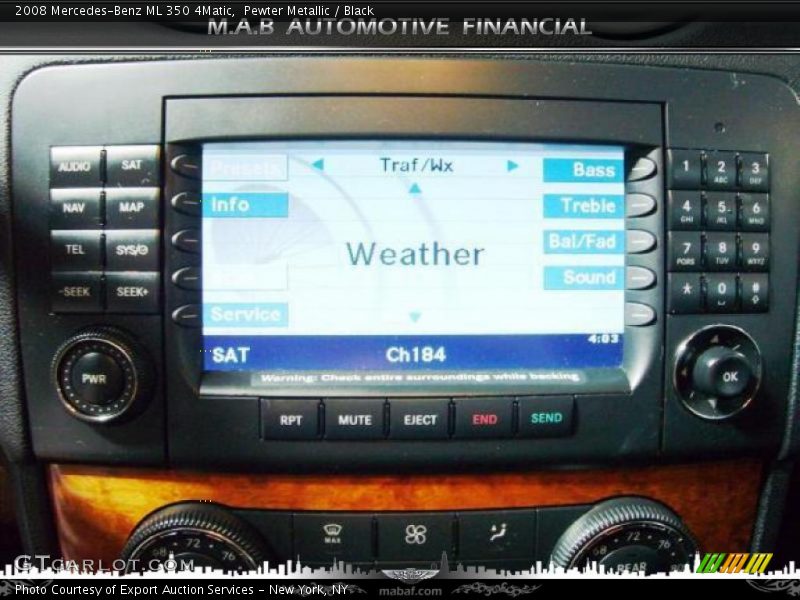 Pewter Metallic / Black 2008 Mercedes-Benz ML 350 4Matic
