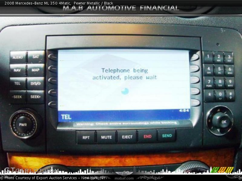 Pewter Metallic / Black 2008 Mercedes-Benz ML 350 4Matic