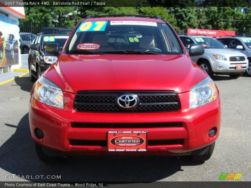 Barcelona Red Pearl / Taupe 2007 Toyota RAV4 4WD