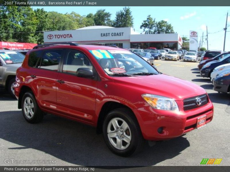 Barcelona Red Pearl / Taupe 2007 Toyota RAV4 4WD