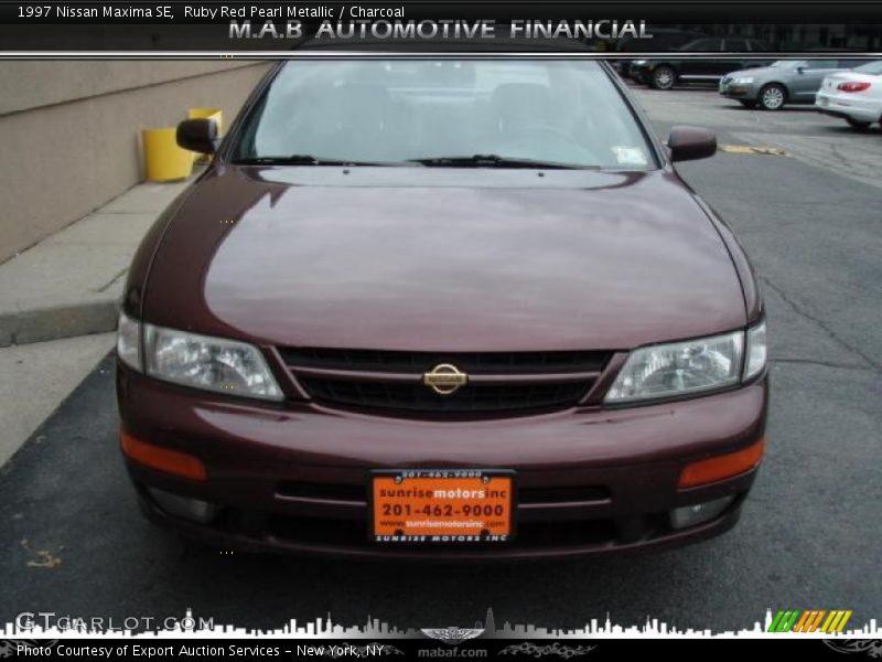 Ruby Red Pearl Metallic / Charcoal 1997 Nissan Maxima SE