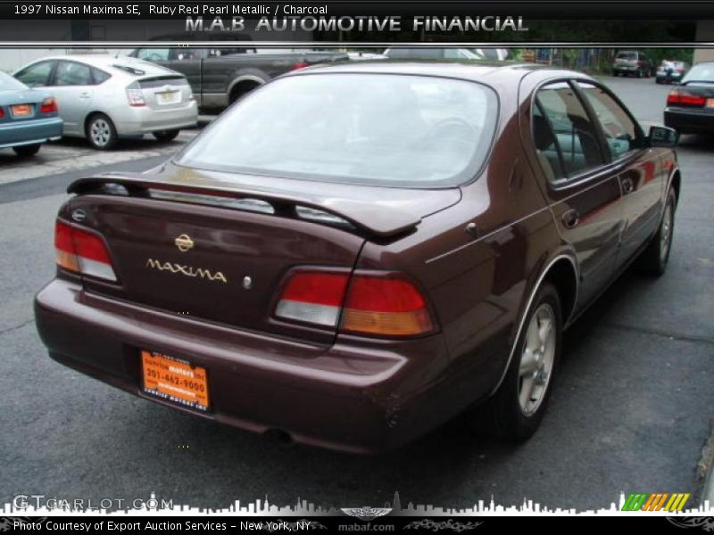 Ruby Red Pearl Metallic / Charcoal 1997 Nissan Maxima SE