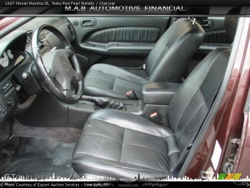 Ruby Red Pearl Metallic / Charcoal 1997 Nissan Maxima SE