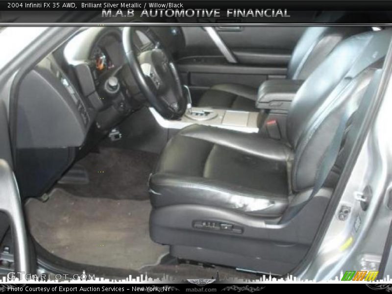 Brilliant Silver Metallic / Willow/Black 2004 Infiniti FX 35 AWD