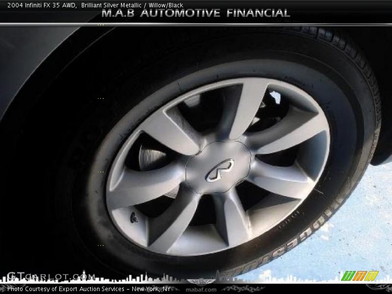 Brilliant Silver Metallic / Willow/Black 2004 Infiniti FX 35 AWD