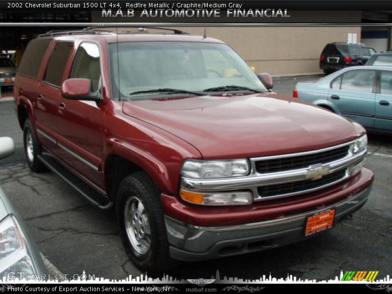 Redfire Metallic / Graphite/Medium Gray 2002 Chevrolet Suburban 1500 LT 4x4
