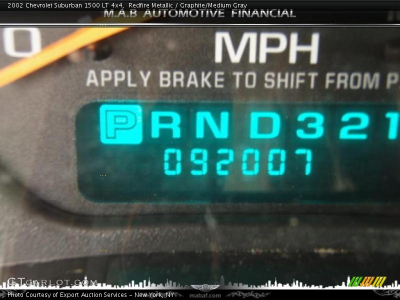Redfire Metallic / Graphite/Medium Gray 2002 Chevrolet Suburban 1500 LT 4x4