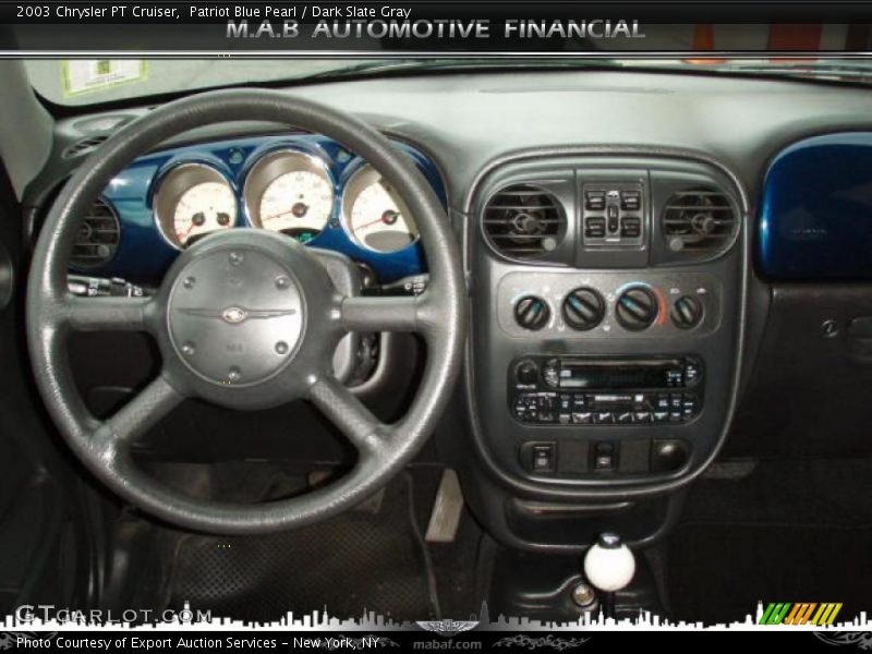 Patriot Blue Pearl / Dark Slate Gray 2003 Chrysler PT Cruiser
