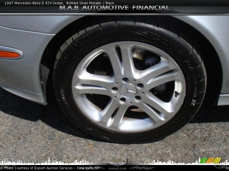 Brilliant Silver Metallic / Black 1997 Mercedes-Benz E 420 Sedan
