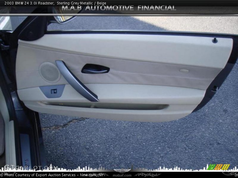 Sterling Grey Metallic / Beige 2003 BMW Z4 3.0i Roadster