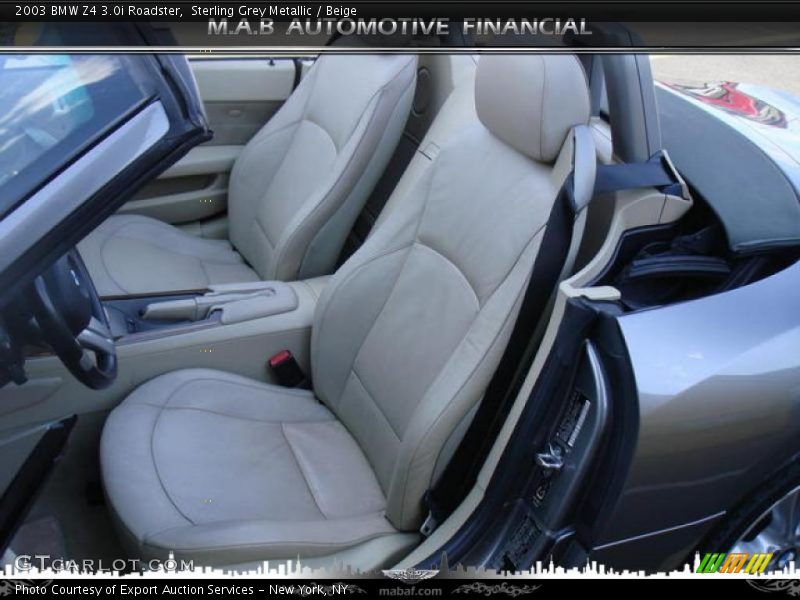 Sterling Grey Metallic / Beige 2003 BMW Z4 3.0i Roadster