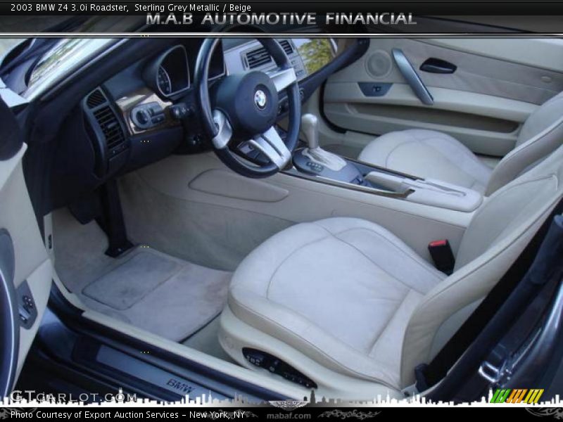 Sterling Grey Metallic / Beige 2003 BMW Z4 3.0i Roadster