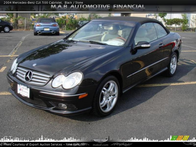 Black / Stone 2004 Mercedes-Benz CLK 500 Cabriolet