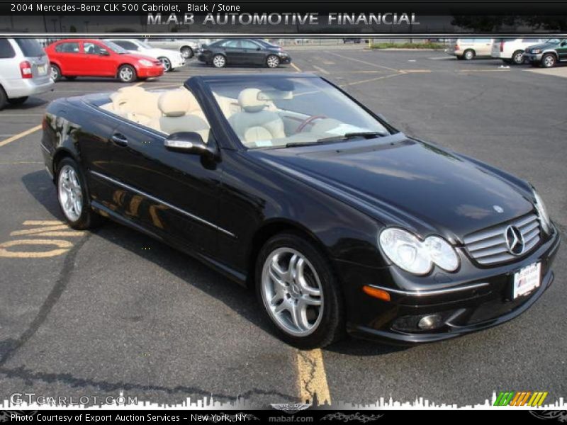 Black / Stone 2004 Mercedes-Benz CLK 500 Cabriolet