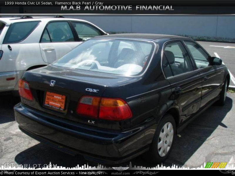 Flamenco Black Pearl / Gray 1999 Honda Civic LX Sedan