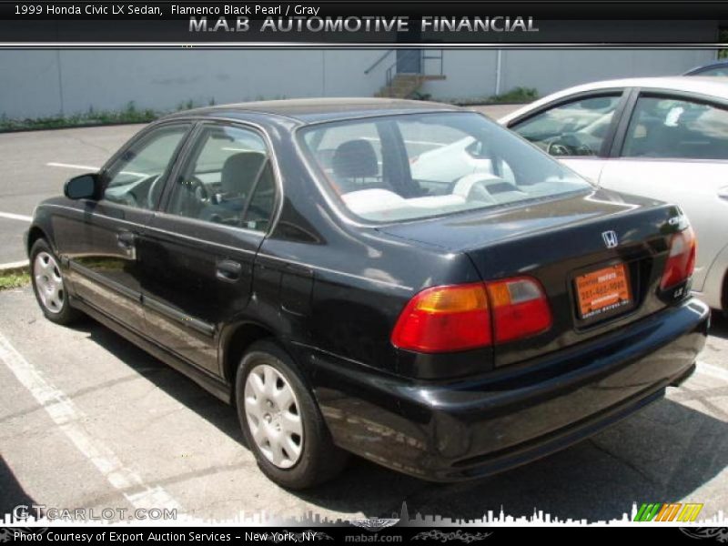 Flamenco Black Pearl / Gray 1999 Honda Civic LX Sedan
