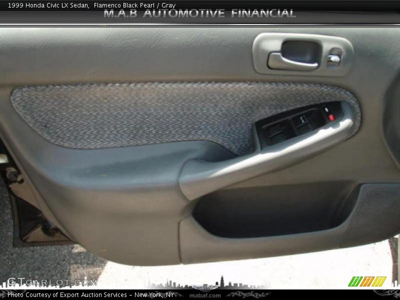 Flamenco Black Pearl / Gray 1999 Honda Civic LX Sedan