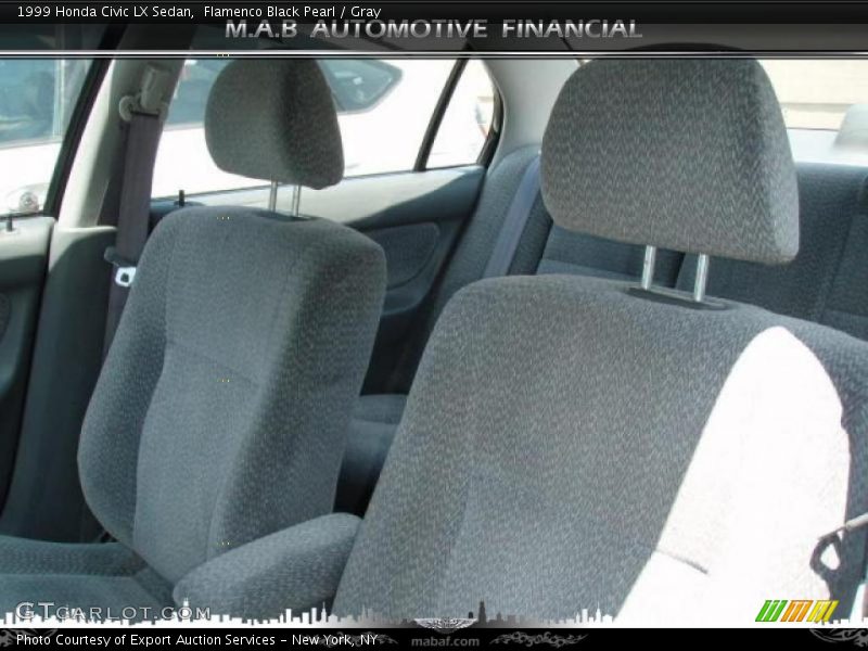 Flamenco Black Pearl / Gray 1999 Honda Civic LX Sedan
