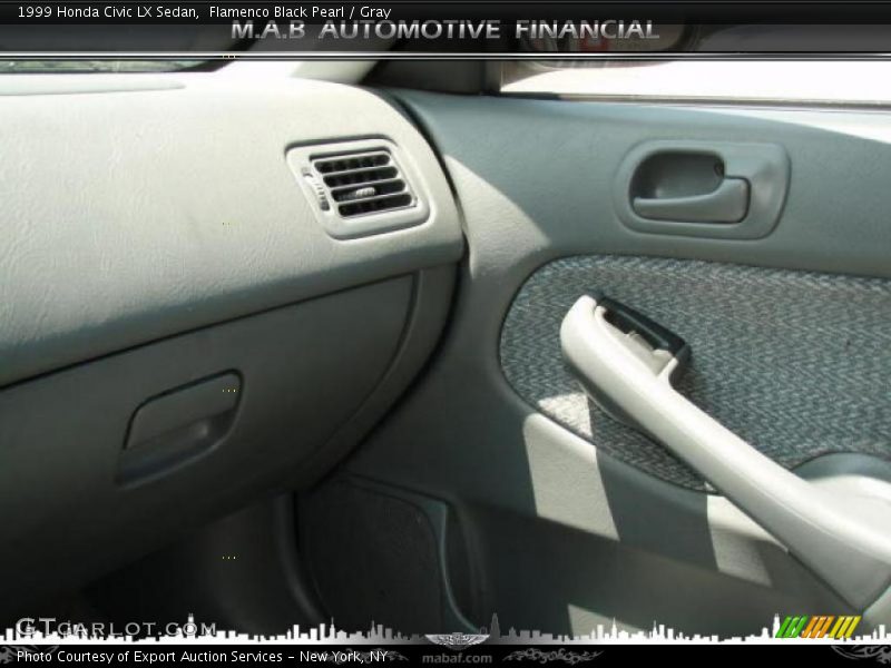 Flamenco Black Pearl / Gray 1999 Honda Civic LX Sedan