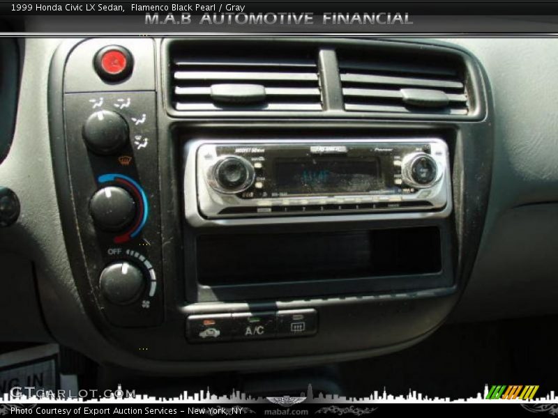 Flamenco Black Pearl / Gray 1999 Honda Civic LX Sedan