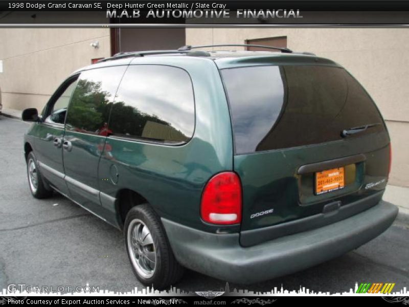 Deep Hunter Green Metallic / Slate Gray 1998 Dodge Grand Caravan SE