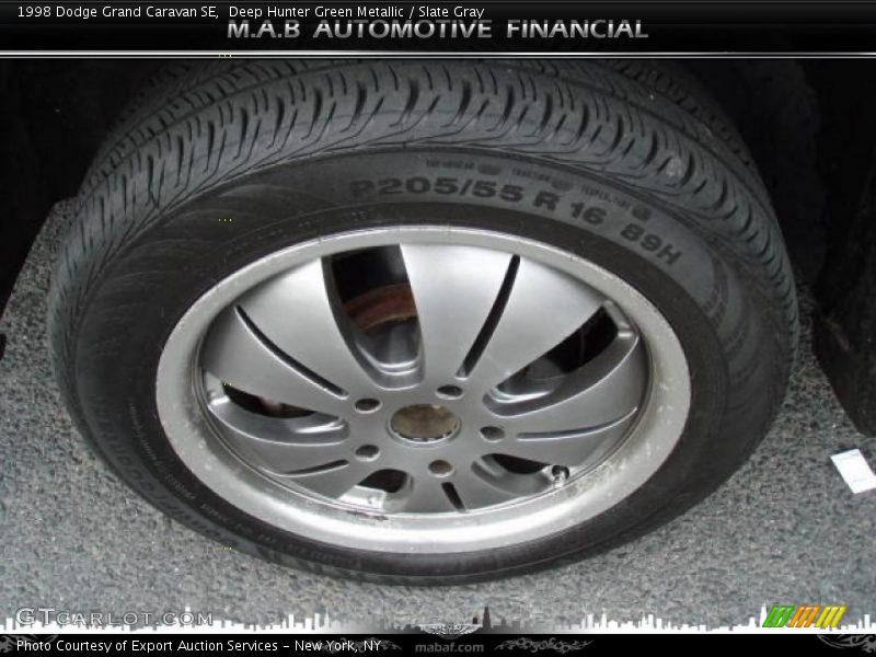 Deep Hunter Green Metallic / Slate Gray 1998 Dodge Grand Caravan SE