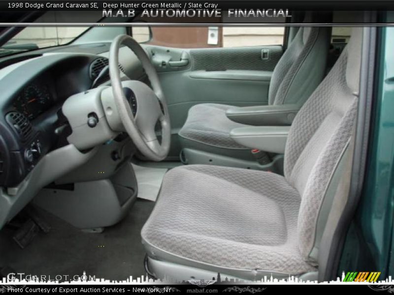 Deep Hunter Green Metallic / Slate Gray 1998 Dodge Grand Caravan SE