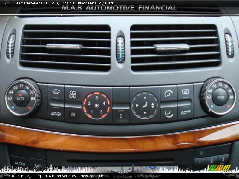 Obsidian Black Metallic / Black 2007 Mercedes-Benz CLS 550