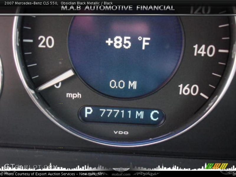 Obsidian Black Metallic / Black 2007 Mercedes-Benz CLS 550