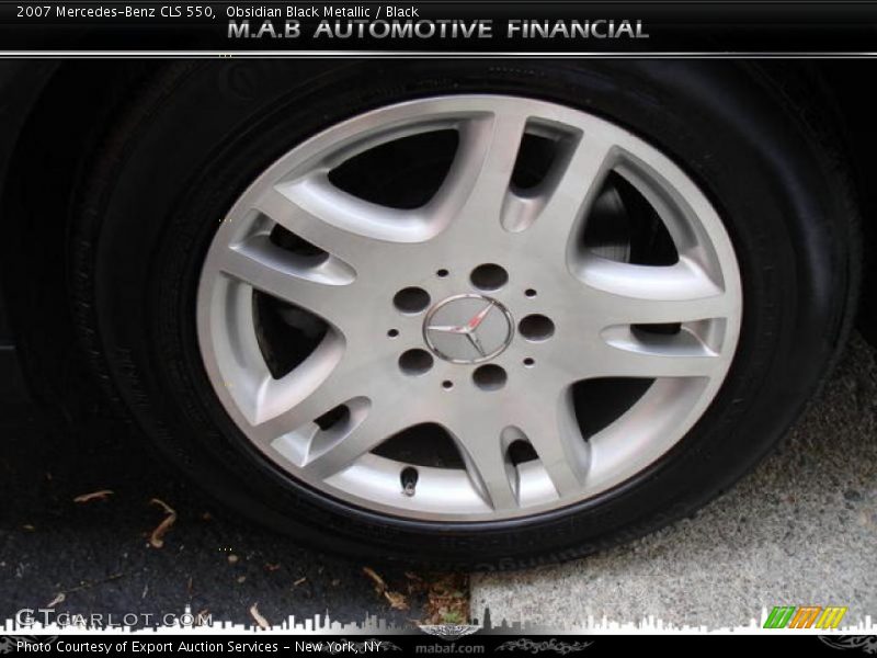 Obsidian Black Metallic / Black 2007 Mercedes-Benz CLS 550
