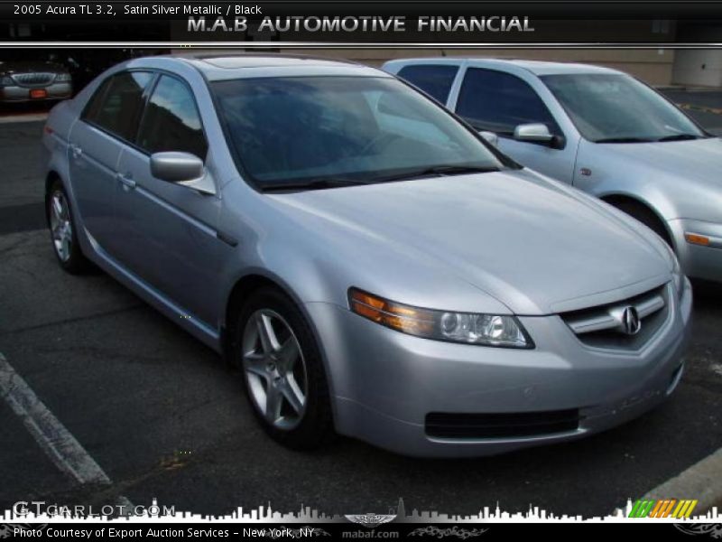 Satin Silver Metallic / Black 2005 Acura TL 3.2