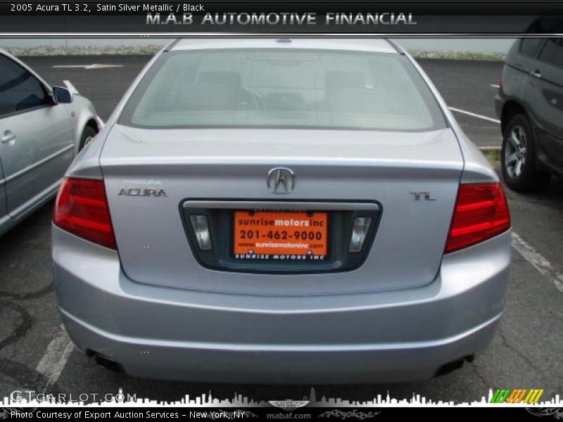Satin Silver Metallic / Black 2005 Acura TL 3.2