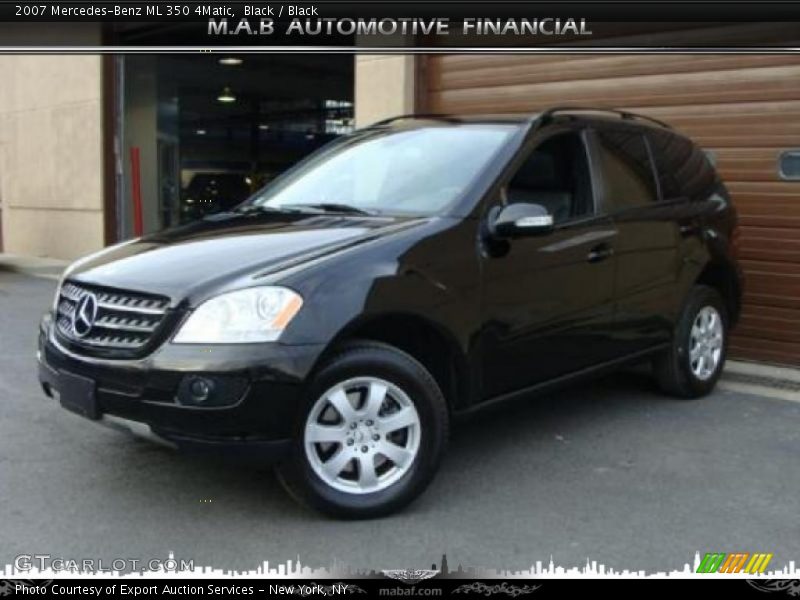 Black / Black 2007 Mercedes-Benz ML 350 4Matic