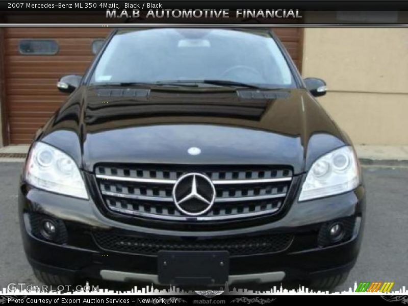 Black / Black 2007 Mercedes-Benz ML 350 4Matic