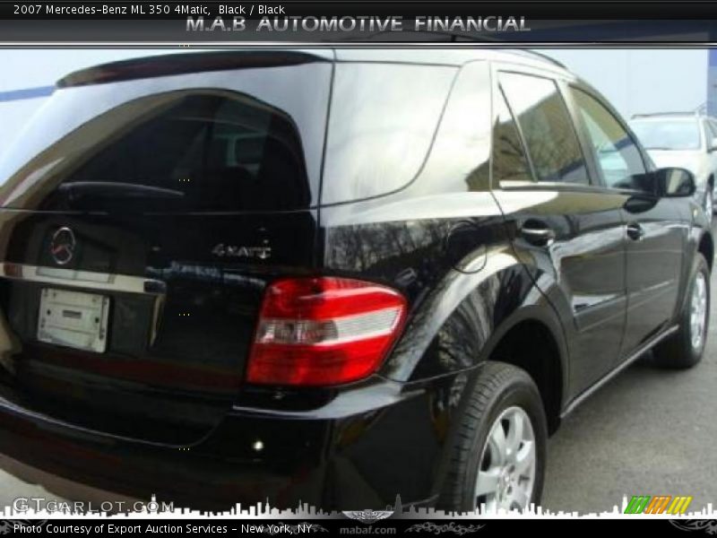 Black / Black 2007 Mercedes-Benz ML 350 4Matic