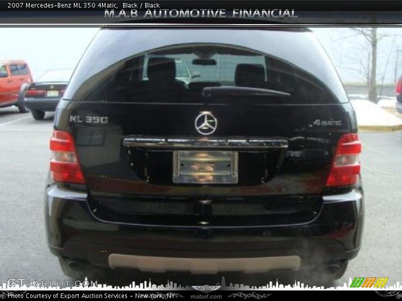 Black / Black 2007 Mercedes-Benz ML 350 4Matic