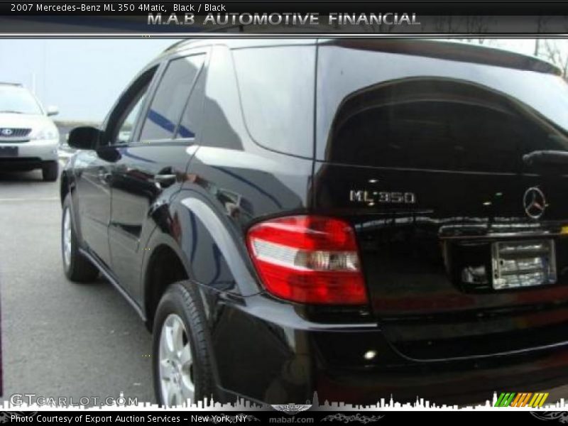 Black / Black 2007 Mercedes-Benz ML 350 4Matic