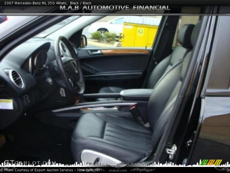 Black / Black 2007 Mercedes-Benz ML 350 4Matic