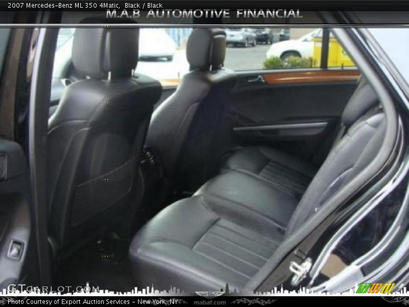 Black / Black 2007 Mercedes-Benz ML 350 4Matic