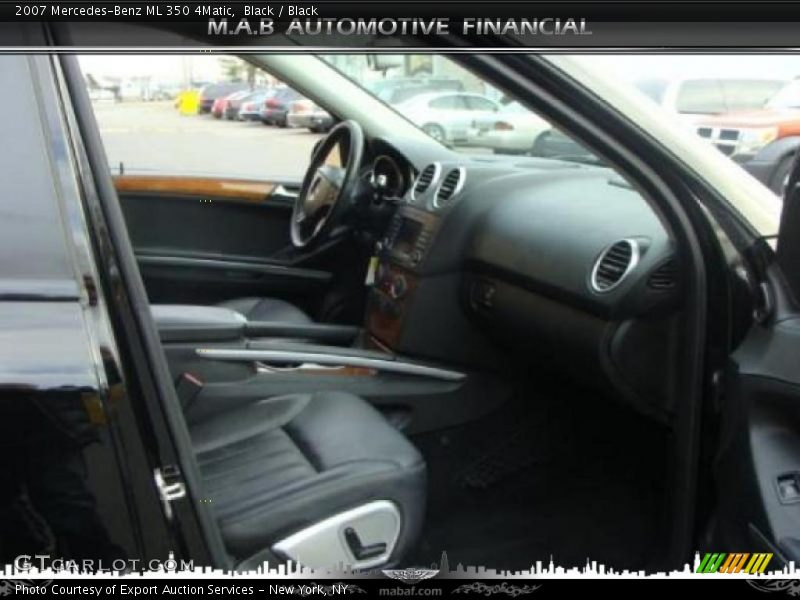 Black / Black 2007 Mercedes-Benz ML 350 4Matic